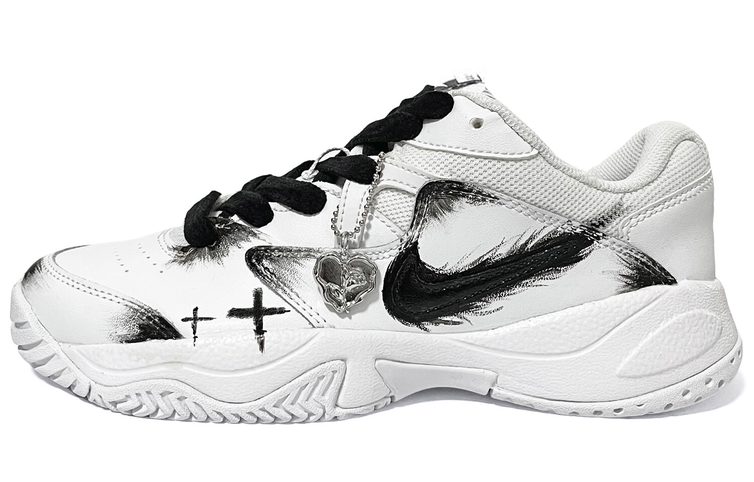 

Кроссовки Nike Court Lite 2 Chunky Sneakers Men Low-top Black And White, белый