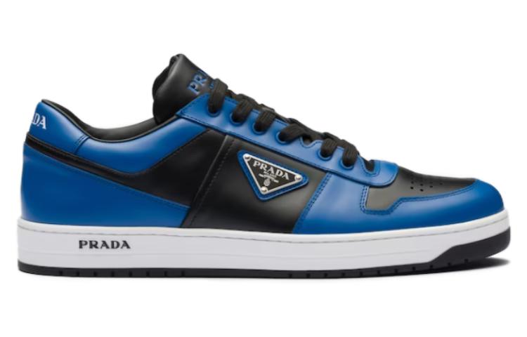 Низкие кроссовки для скейтбординга мужские синие PRADA — фото 2