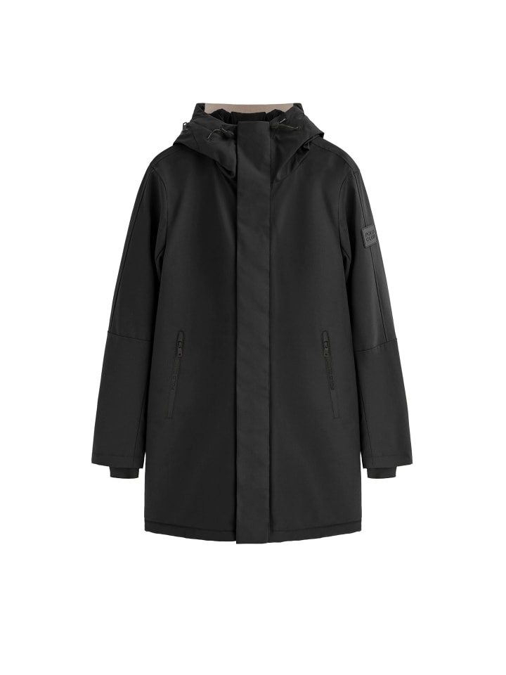 

стеганое пальто черного цвета Polo Club