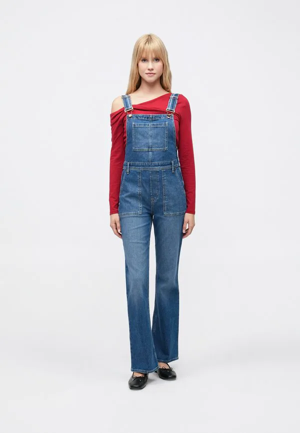 Длинный и облегающий комбинезон ///комбинезон-фассетт Gap, Medium Indigo