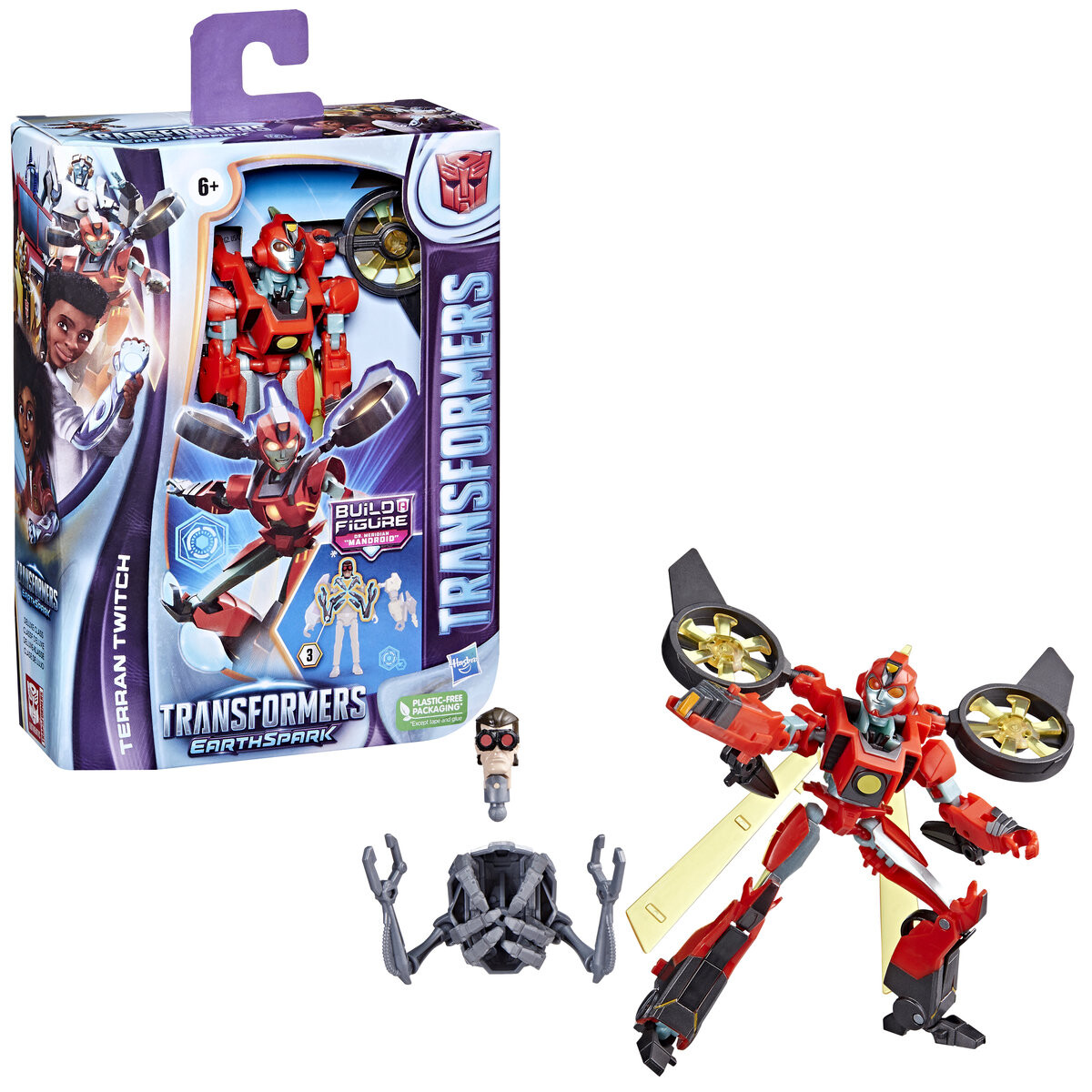 

Hasbro, фигурка Трансформеры EARTHSPARK TERRAN DELUXE TWITCH Transformers