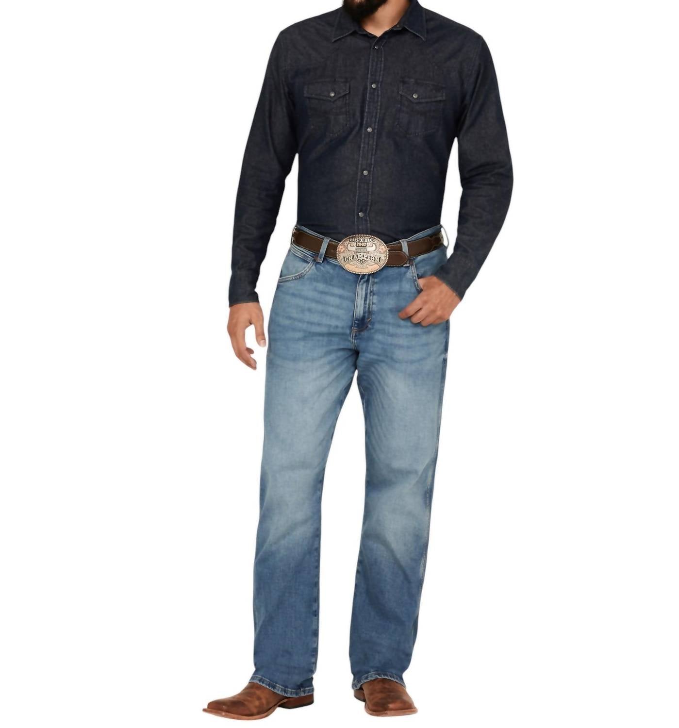 

Ретро свободные джинсы Boot в андалузском стиле Wrangler, цвет andalusian wash
