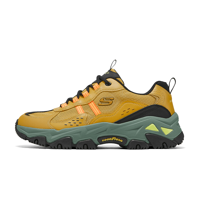 

Skechers Мужские кроссовки для активного отдыха, износостойкие, низкие, повседневные, желтые
