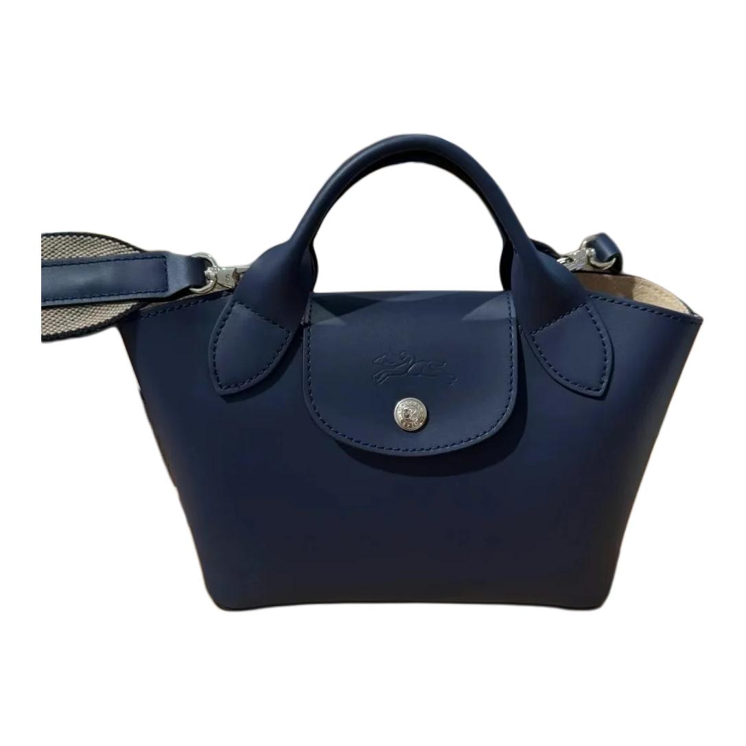 

LONGCHAMP Эпюр Сумка-шоппер из телячьей кожи Сумка через плечо Женская морская синяя