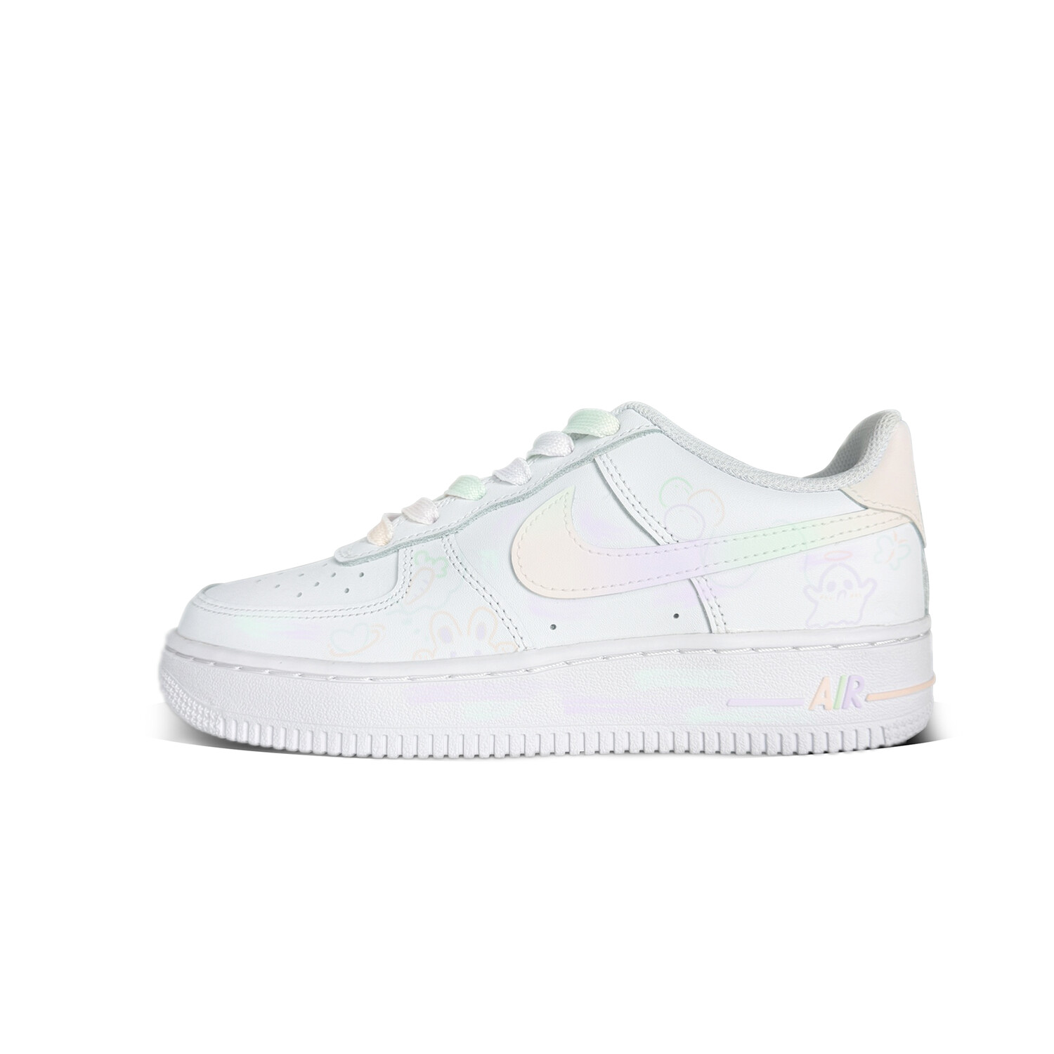 

Кроссовки Nike Air Force 1 Skateboarding Shoes Women's Low-top White/Purple, фиолетовый