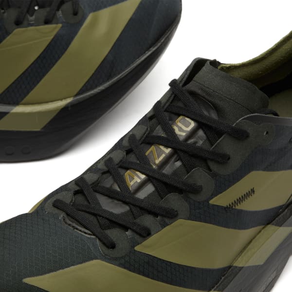 Кроссовки Adidas adizero adios pro 4 Adidas Running, core черный, focus оливковый & charcoal — фото 4