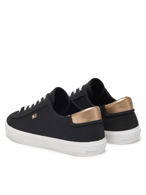 Тканевые кроссовки Vulc Canvas Lace Up Sneaker FW0FW08647 Tommy Hilfiger, черный — фото 3