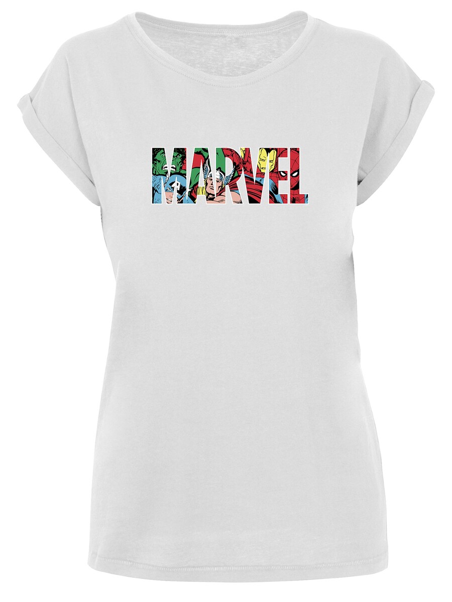 

Рубашка F4NT4STIC Avengers Logo Character Infill, белый