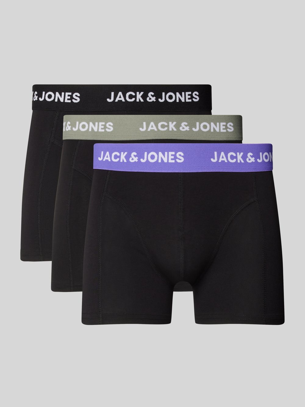 

Боксеры с эластичной резинкой на поясе, модель «AXEL», в упаковке 3 шт Jack & Jones, черный