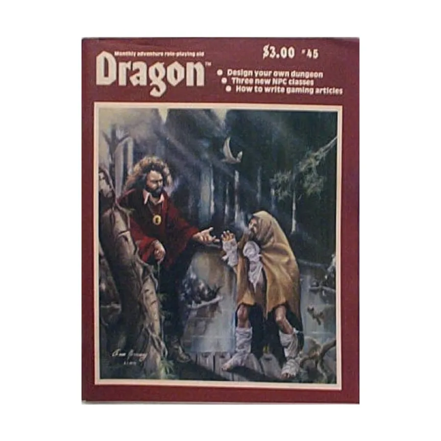 

Журнал #45 "Dragon Dungeon Design Kit, Three New NPC's", Dragon Magazine #01 - #50