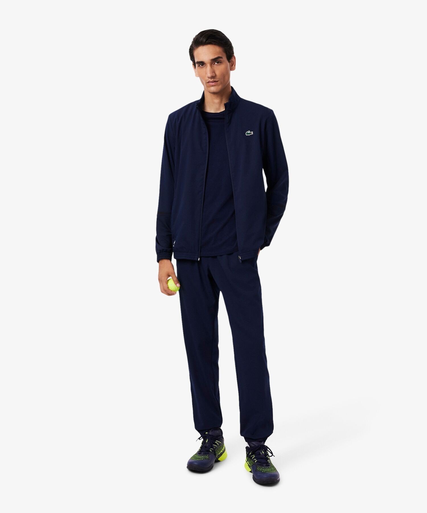 Спортивный костюм Даниила Медведева с принтом на кокетке спины LACOSTE, Navy — фото 2