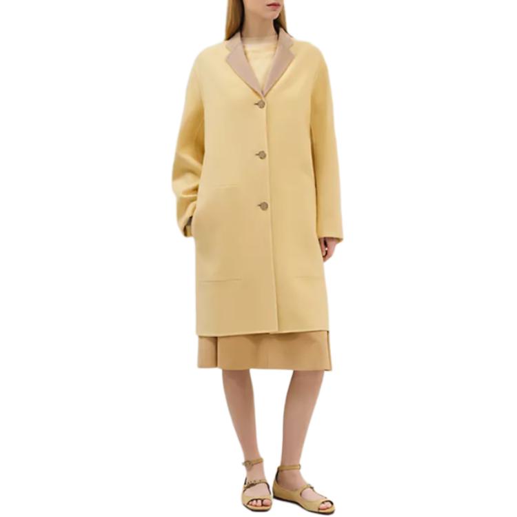 

HERMES Желтое женское пальто, Yellow