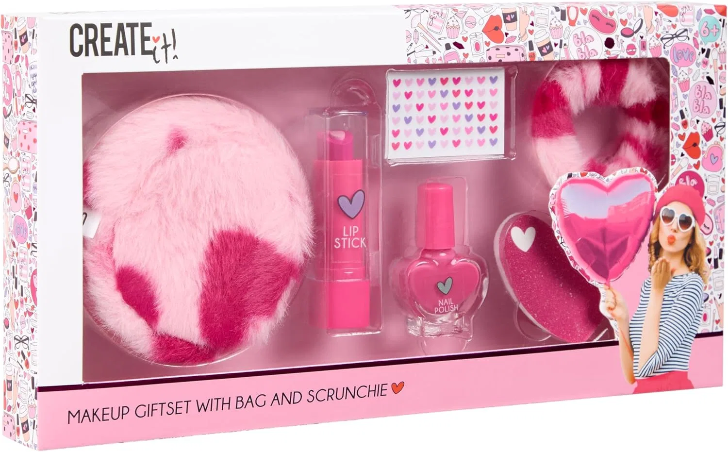 Набор для макияжа Heart Makeup Set Create It! 7 предметов