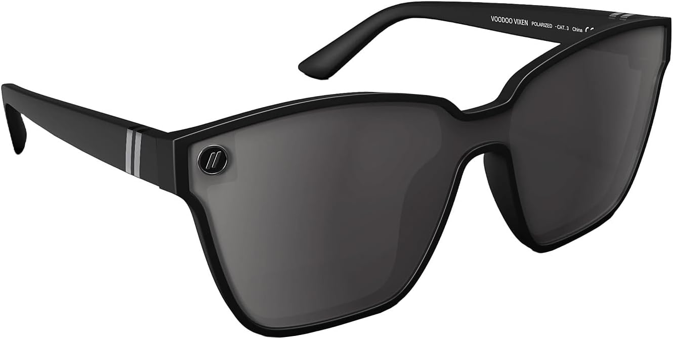 

Солнцезащитные очки Blenders Buttertron Series – поляризованные очки с одной линзой и оправой «кошачий глаз» – 100% защита от УФ-излучения – для мужчин и женщин Blenders Eyewear, Voodoo Vixen