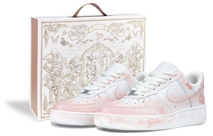 

Кроссовки Nike Air Force 1 Skateboard Shoes Women's Low-Top White Pink