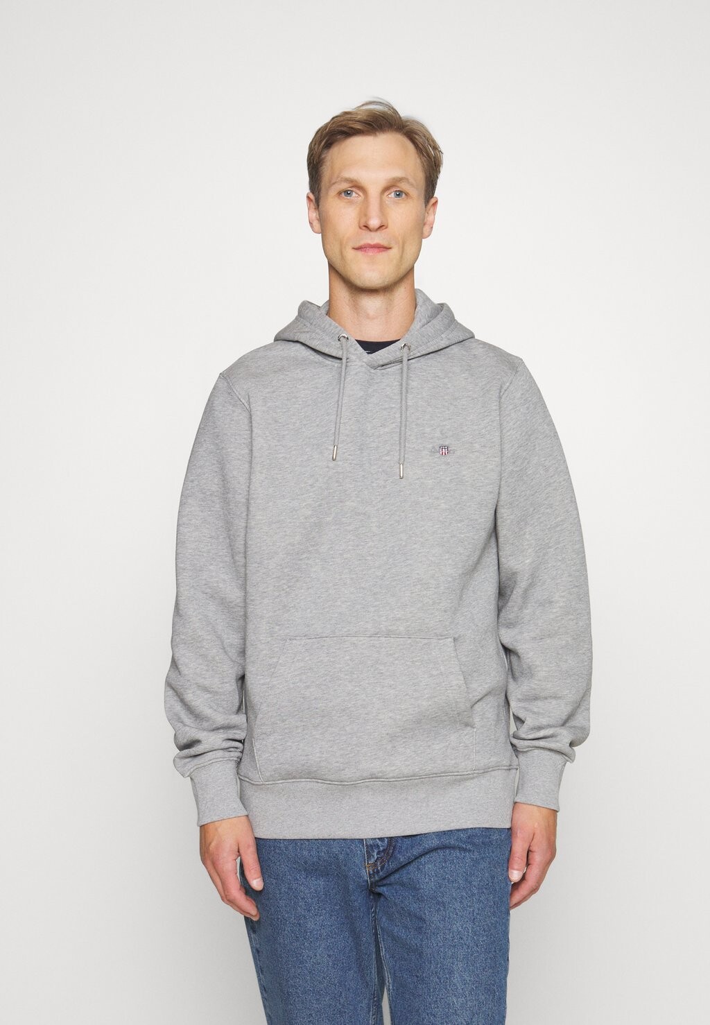 

Толстовка SHIELD HOODIE GANT, серый меланж