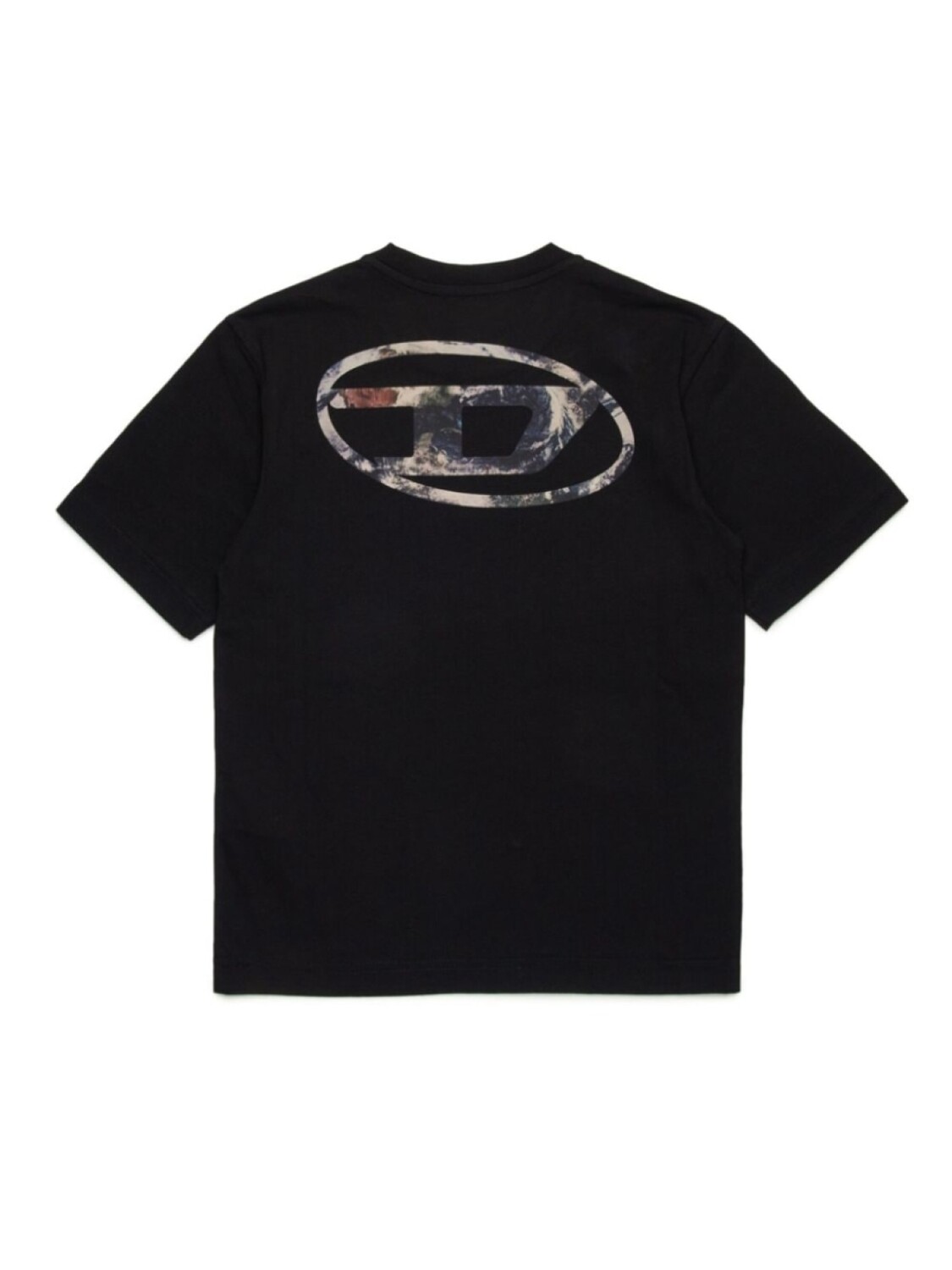 

Diesel Kids футболка из хлопка с логотипом, черный