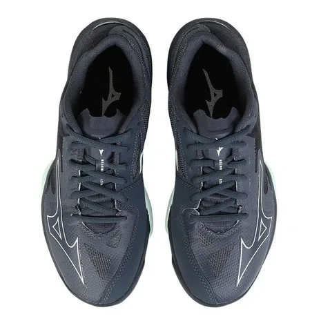 Унисекс кроссовки для бадминтона «Wave Claw EL 2 Wide» от Mizuno, Gray X White — фото 2