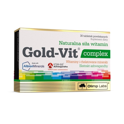 

Gold-Vit Complex Пищевая добавка с витаминами и минералами 30 таблеток Olimp Labs