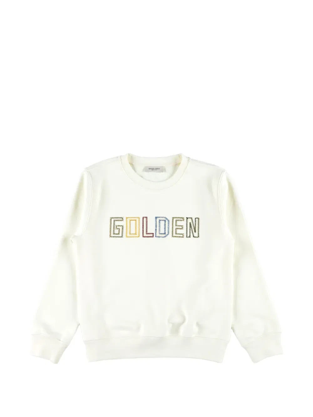 Вышитая толстовка Golden Goose Kids, нейтральный