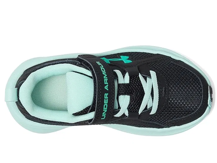 Кроссовки спортивные Charged Assert 11 Alternate Closure Under Armour Kids, Black/Refresh Mint/Green Mode — фото 3