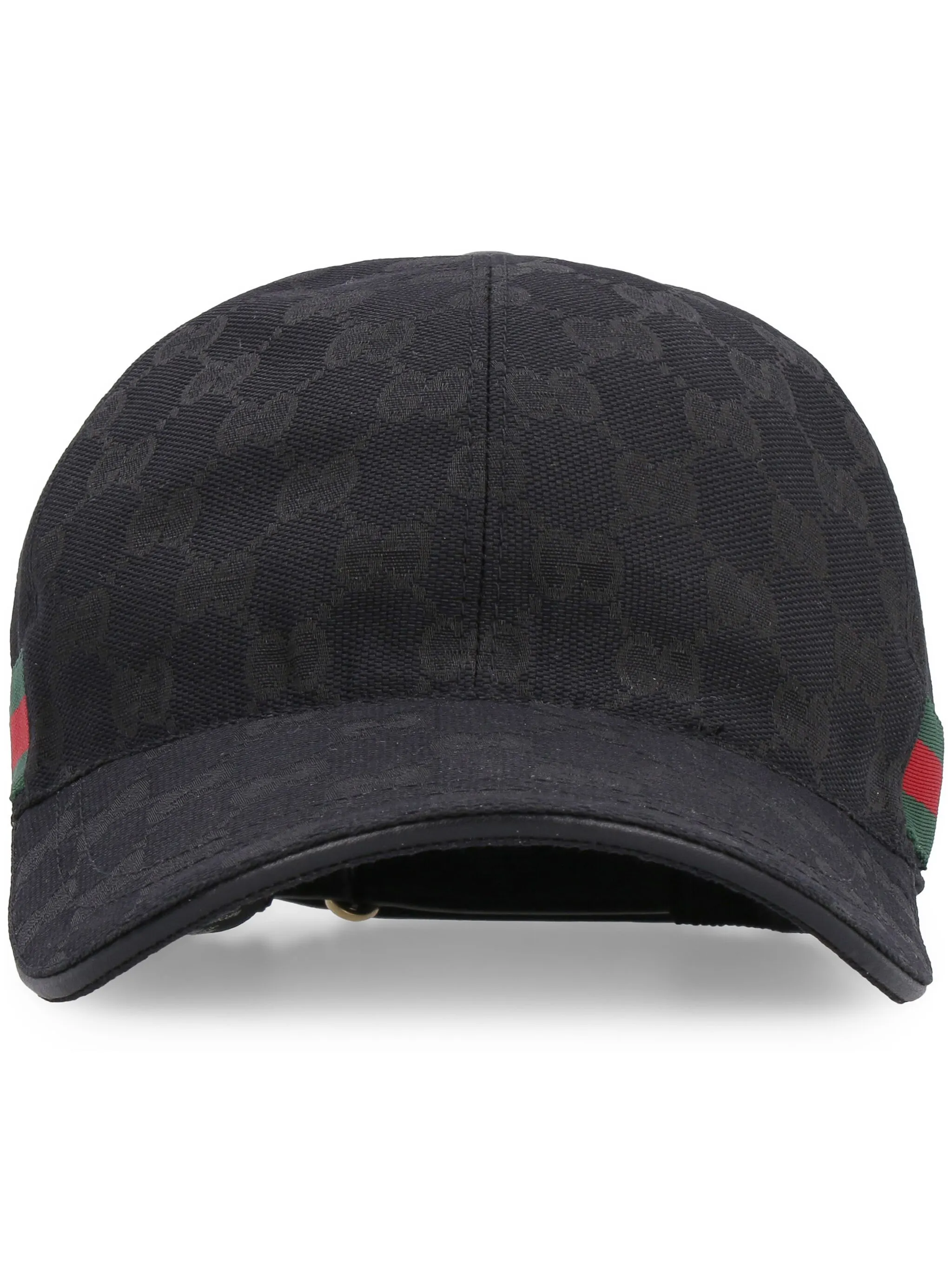 

Бейсболка с узором GG Supreme и отделкой Web Gucci, черный