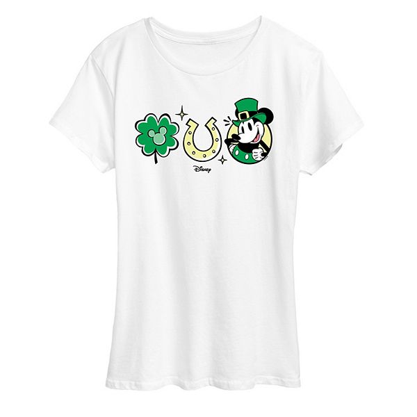 

Футболка женская S Mickey Mouse St Patrick's Icons Graphic Disney, White