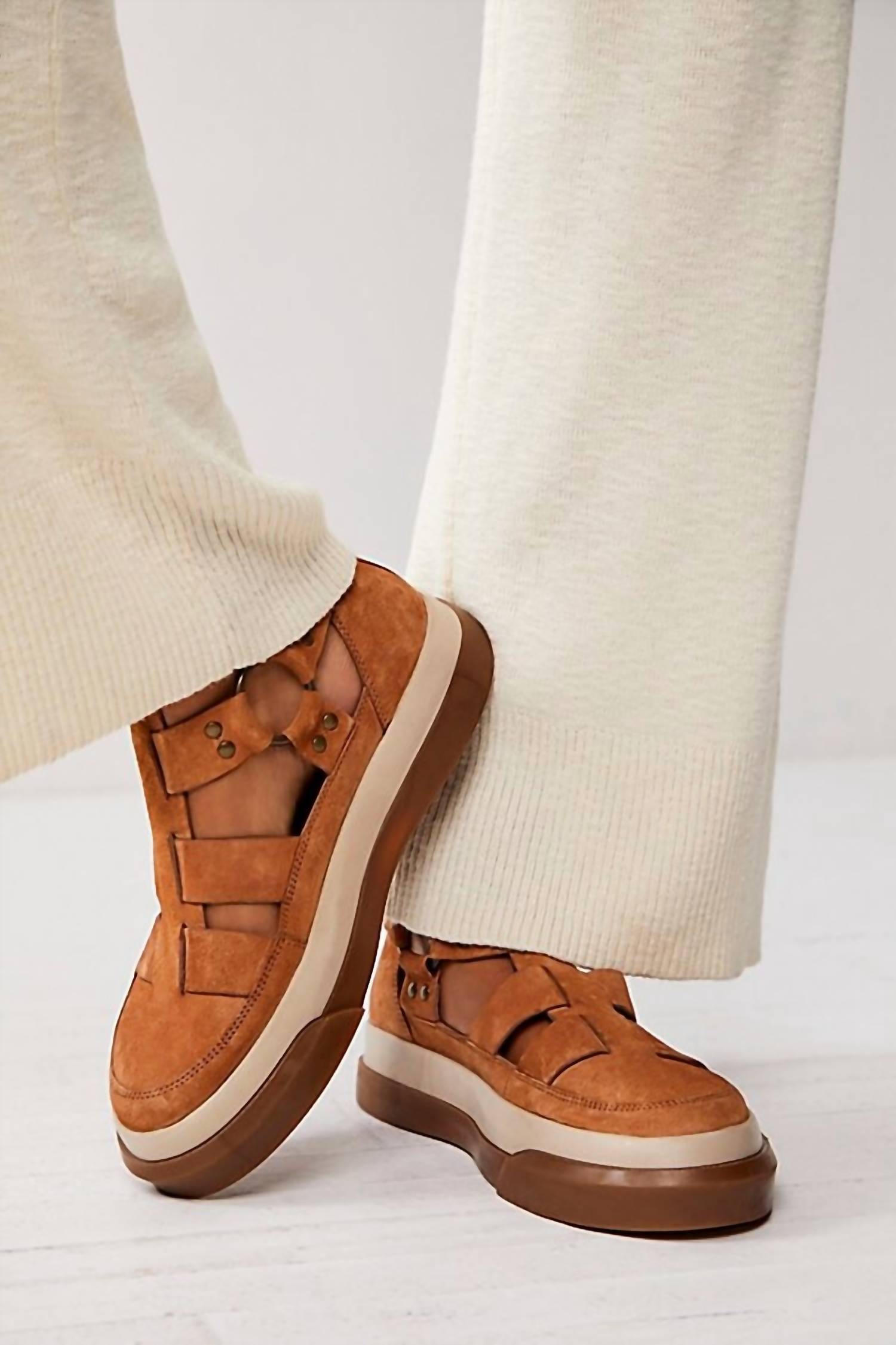 Кроссовки Bodhi Fisher бежевого цвета Free People