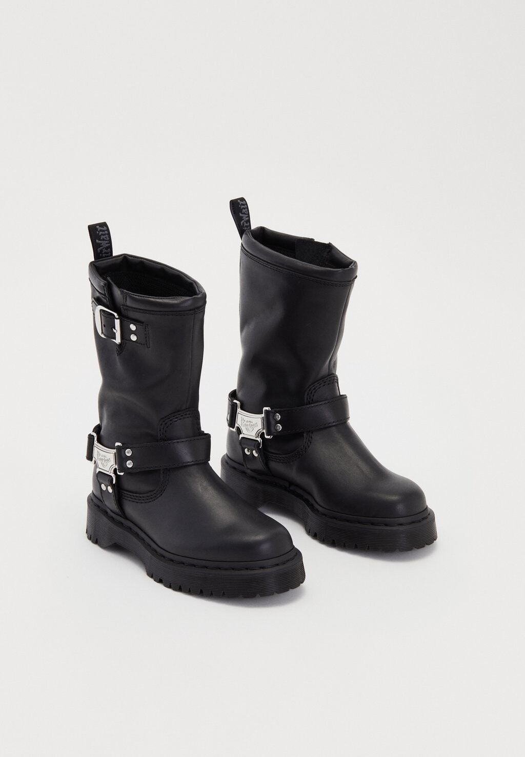Байкерские сапоги Dr. Martens ANISTONE HI кожаные, черный — фото 3
