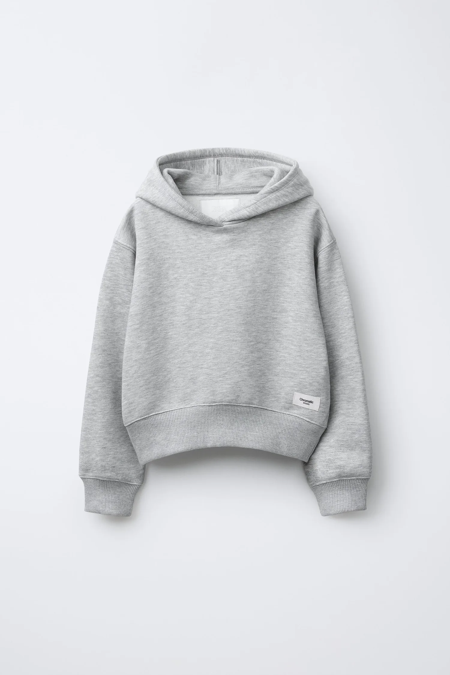 Худи basic label Zara, серый
