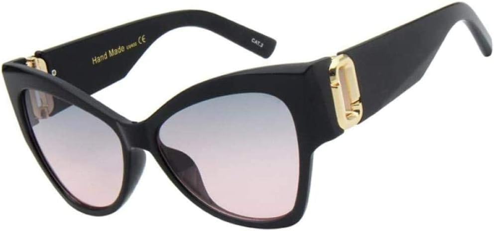 

Поляризованные солнцезащитные очки «кошачий глаз», винтажные солнцезащитные очки для женщин, модные солнцезащитные очки «кошачий глаз» большого размера для женщин, черные, UV400 HUABDVCT, C01