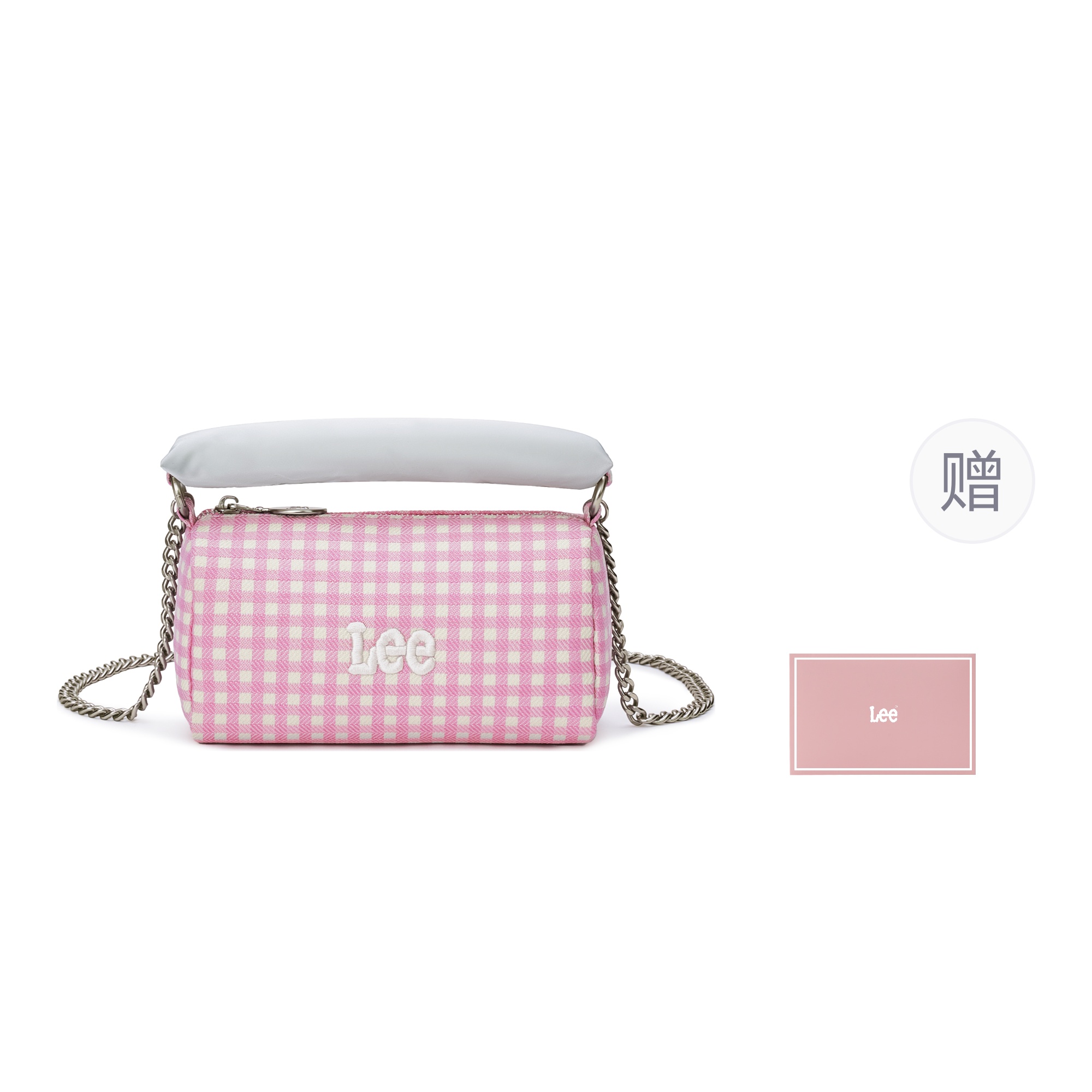 

Lee Тканевая сумка через плечо, Pink Plaid