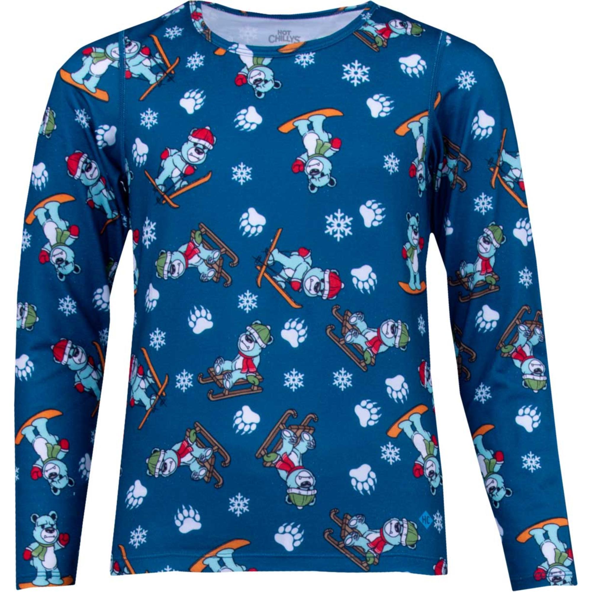 

Детская футболка с круглым вырезом и оригинальным принтом Hot Chillys, Snow Bears, Белый, Детская футболка с круглым вырезом и оригинальным принтом Hot Chillys, Snow Bears