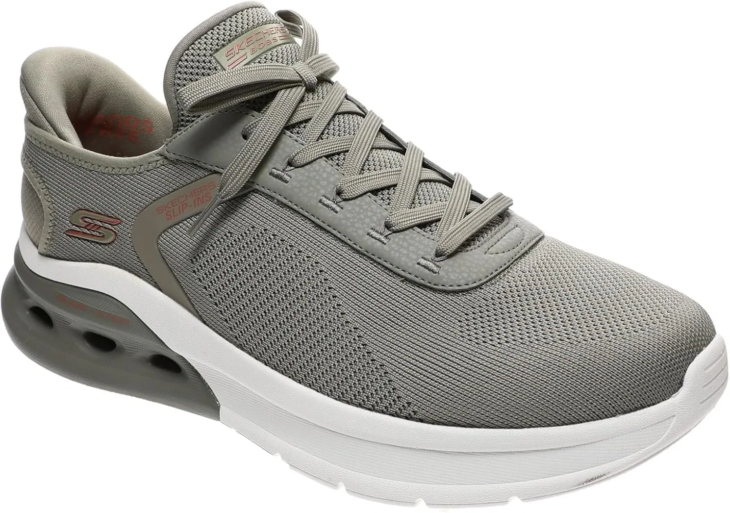 Мужские слипоны Skechers BOBS ARC Waves 2.0, Olive Leaf For Me Leaf It To Me