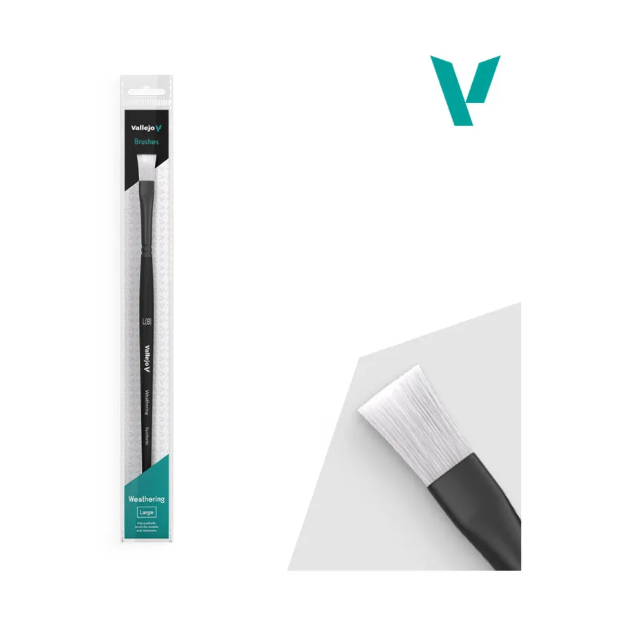 

Weathering Flat Synthetic (большой), Paint Brushes - Round Handle (Vallejo)