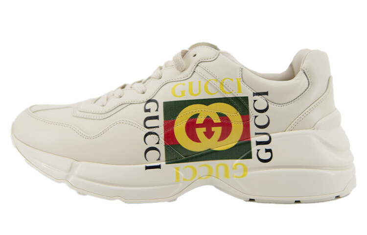 

Логотип Gucci Rhyton цвета слоновой кости, Серый, Логотип Gucci Rhyton цвета слоновой кости