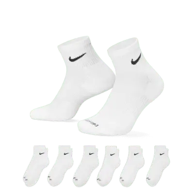 

Носки Nike Everyday Plus Cushioned Training Ankle (6 шт), белый/черный