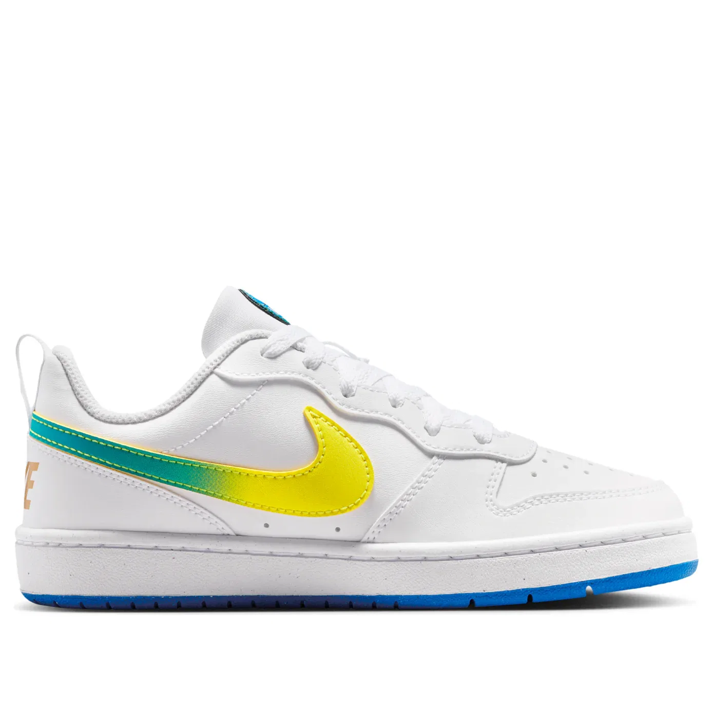 Кроссовки Nike Court Borough Low 'White Soar Sonic Yellow' IR3997-100, белый — фото 2