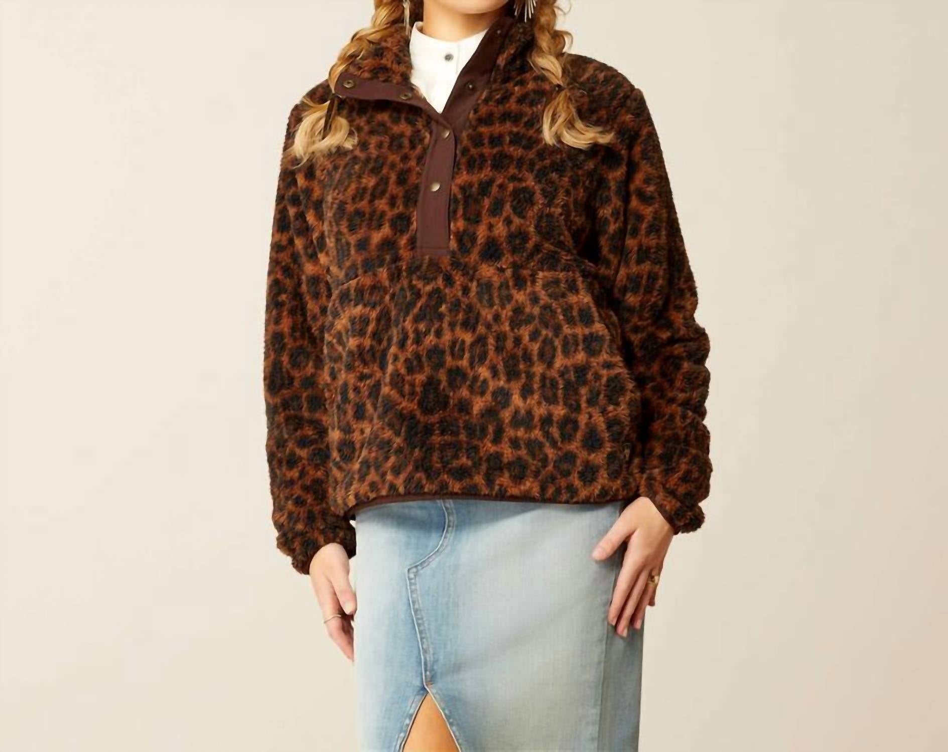 

Свитшот Lila Berber в коричневом цвете ARIAT