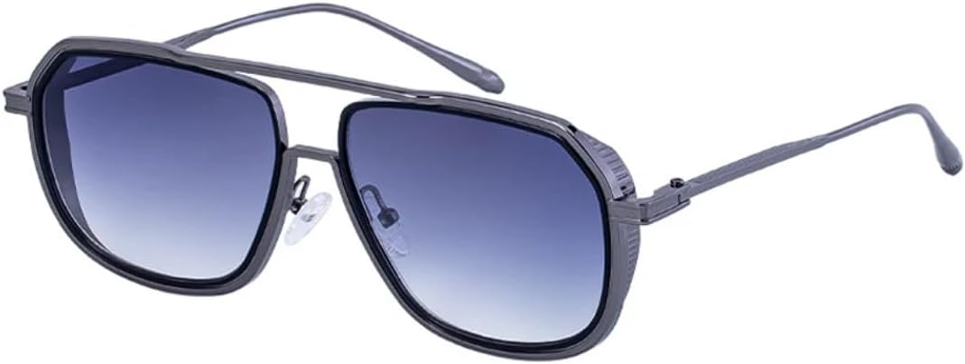 

Винтажные женские солнцезащитные очки в стиле стимпанк, модные, роскошные, в большой оправе, мужские очки для вождения на открытом воздухе, защита от УФ-излучения UV400 VVTWSSW, Gun Gradient Gray