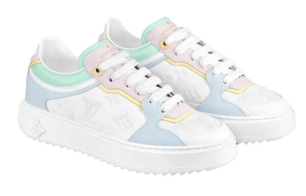 Кроссовки time out sneakers 'white with baby shades' Louis Vuitton, белый — фото 3