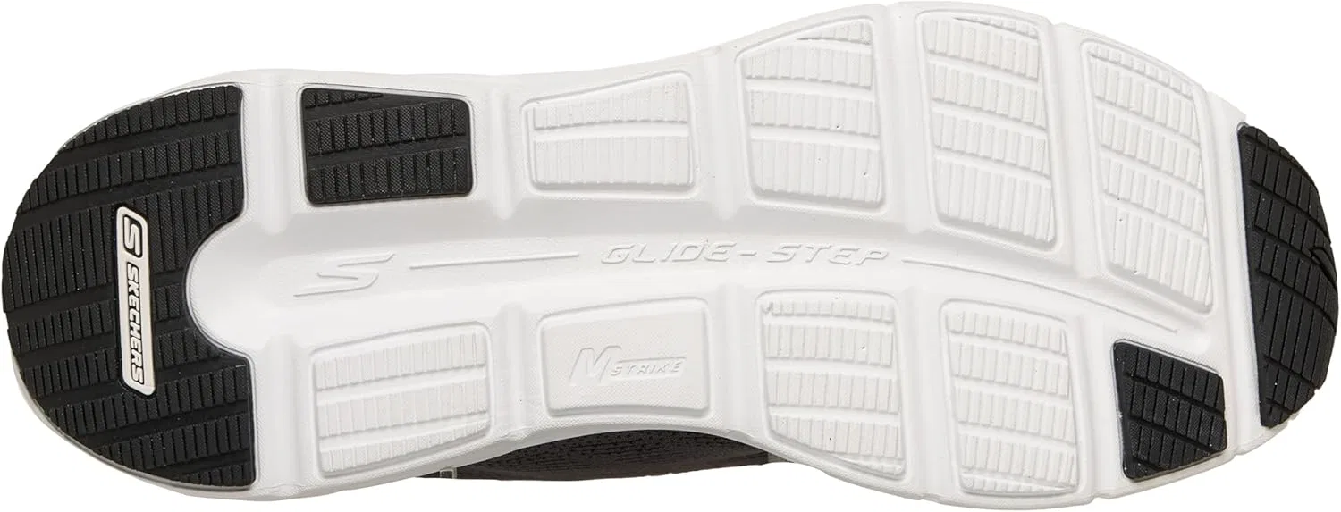 Мужские слипоны Skechers Glide Step Vortex, черный/темно-серый — фото 2