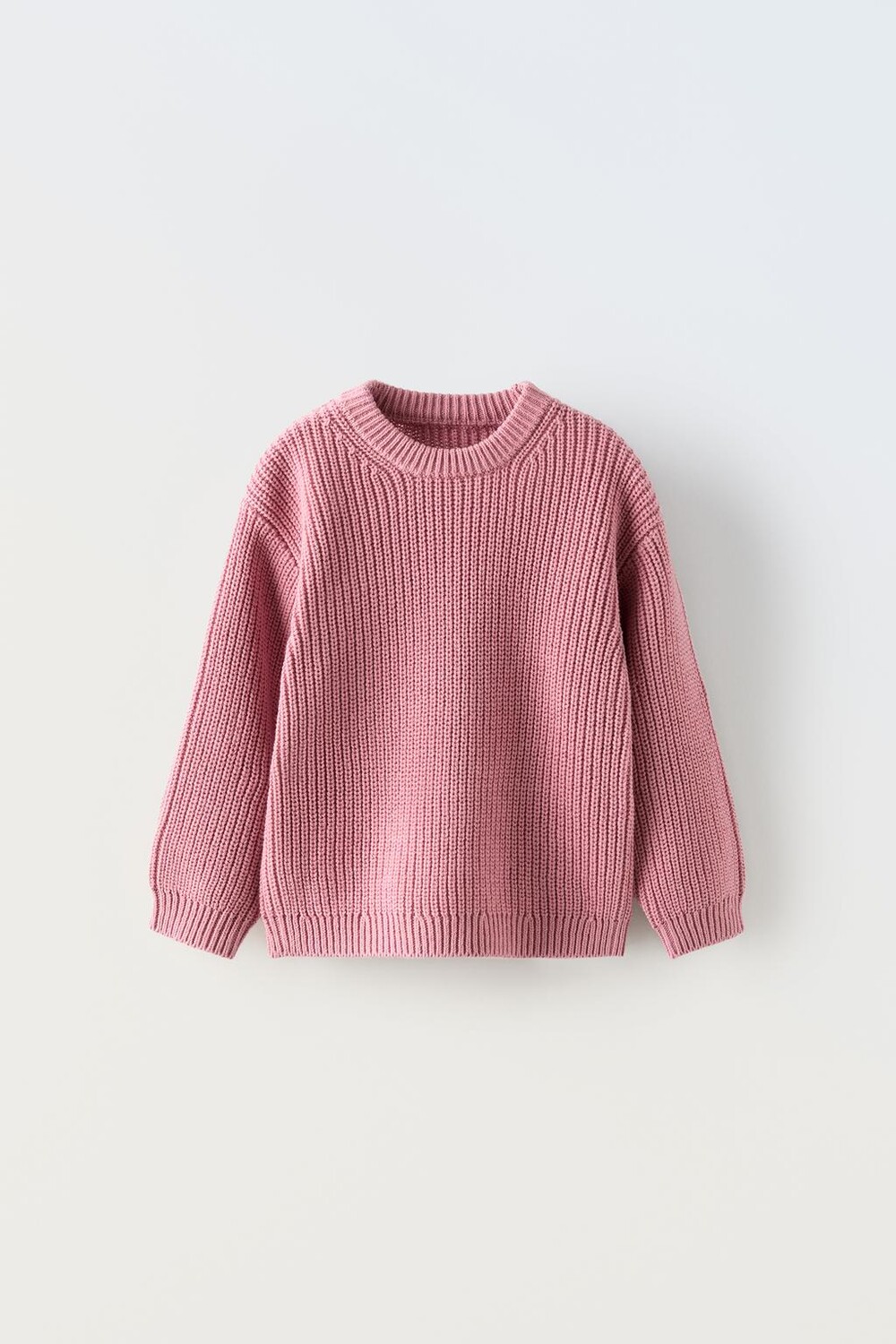 

Вязаный свитер ZARA, пыльно-розовый