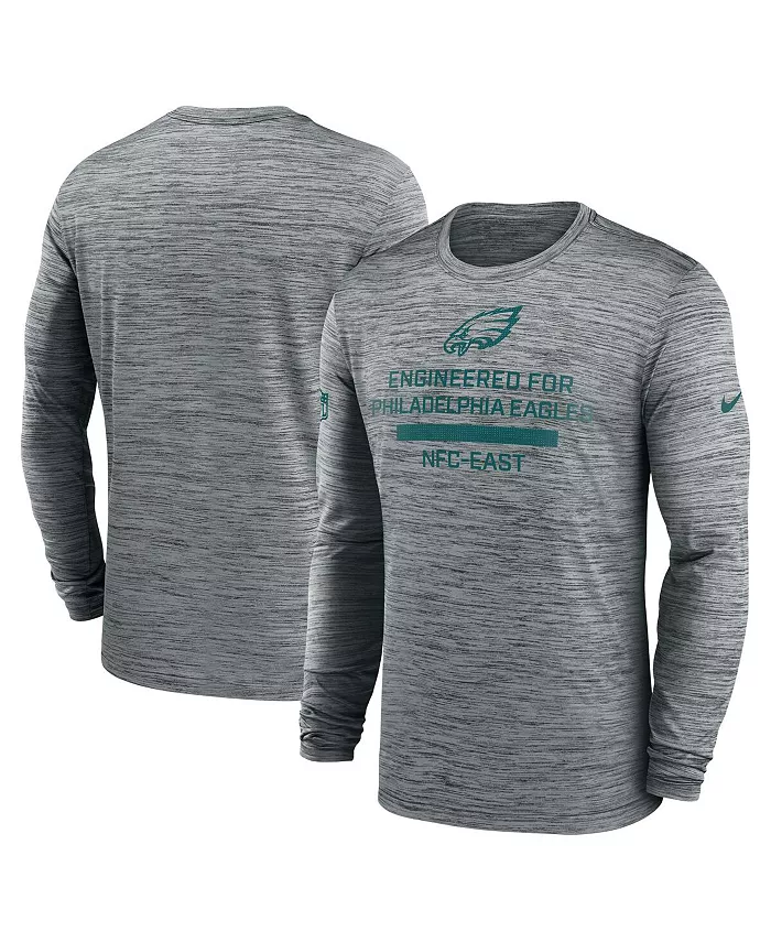 

Мужская серая футболка Philadelphia Eagles Sideline Velocity Performance с длинным рукавом Nike, Серый, Мужская серая футболка Philadelphia Eagles Sideline Velocity Performance с длинным рукавом Nike