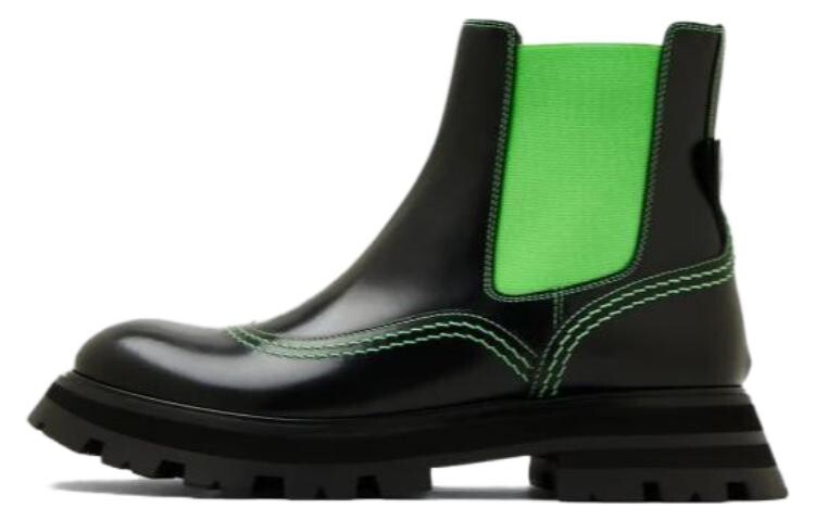 

Ботинки челси женские Alexander Mcqueen, черный/зеленый