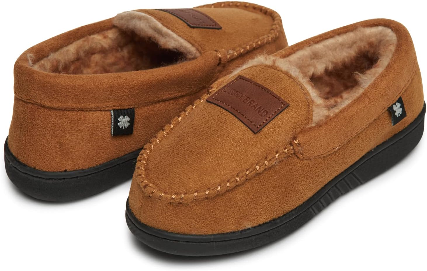 Детские мокасины Lucky Brand с микровельветом и мягкой утепленной подкладкой, Tan — фото 3