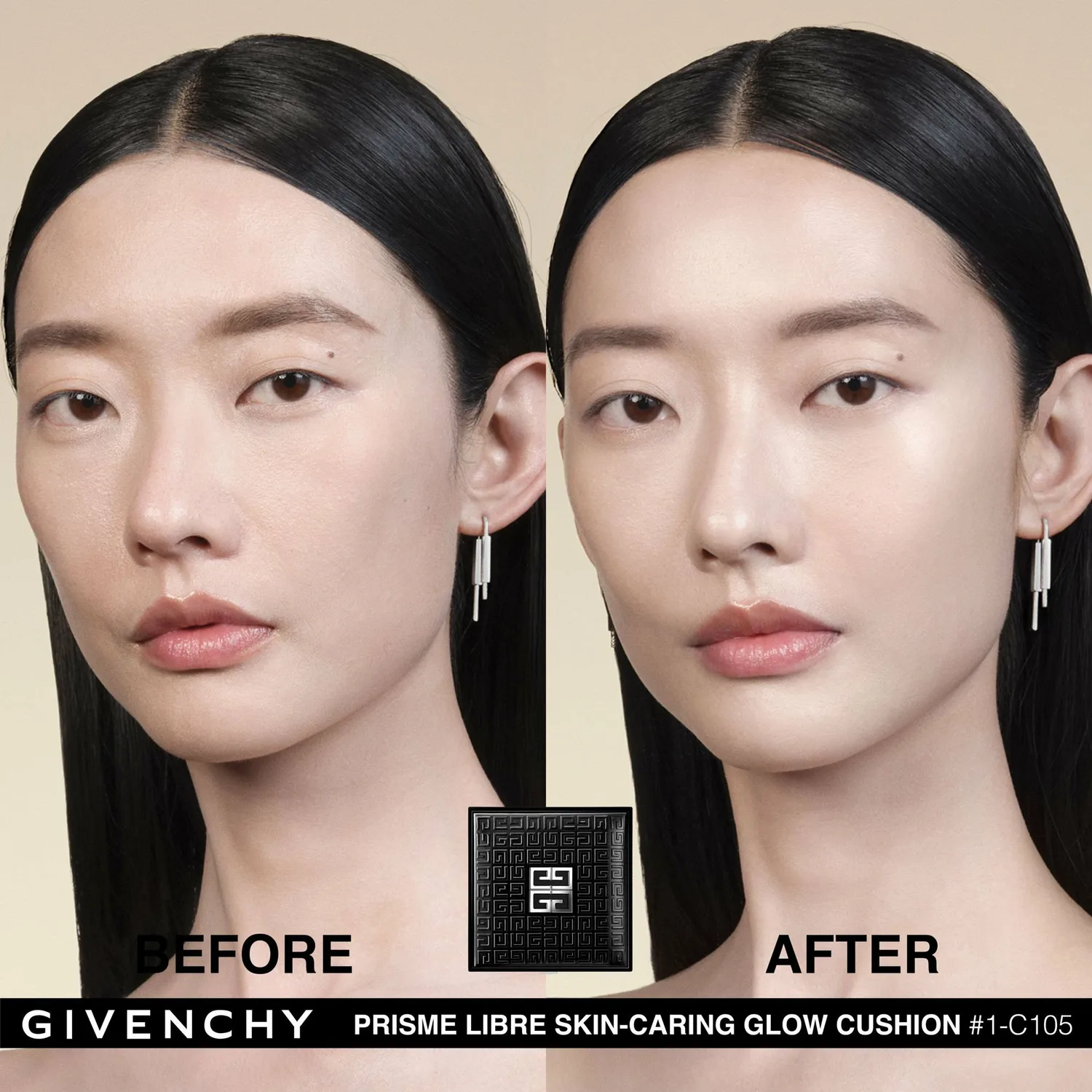 Тональный крем-кушон Prism Libre Skincare Glow Cushion (сменный блок) Givenchy Beauty, 1-C105 — фото 3