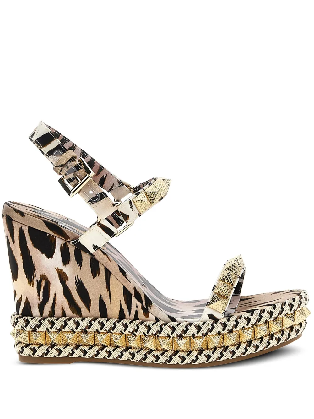 Сандалии Pyraclou Christian Louboutin, золотой