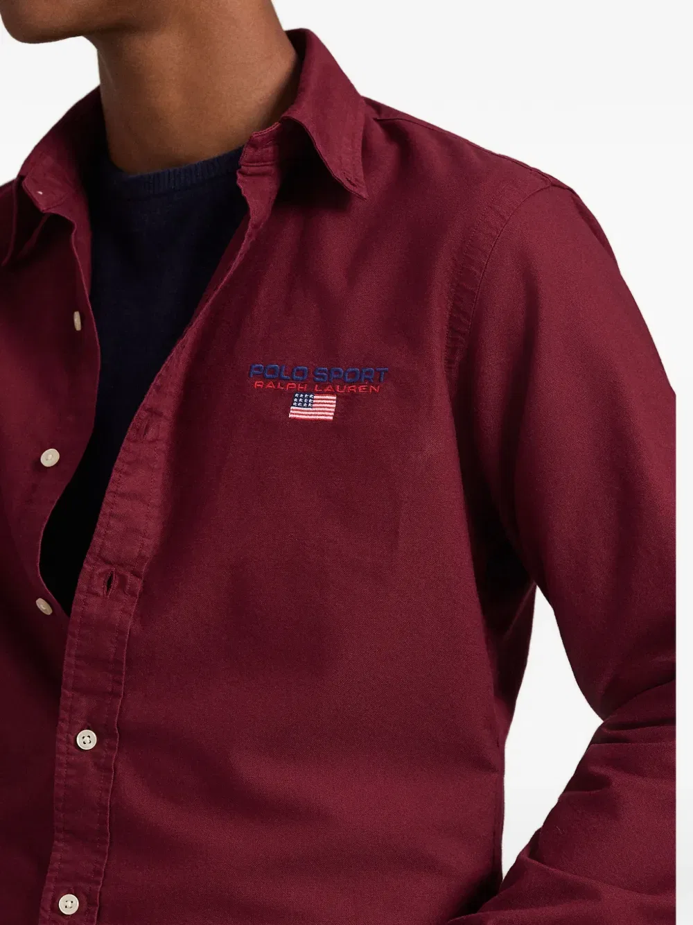 Рубашка Polo Sport с вышитым логотипом Polo Ralph Lauren, красный — фото 4