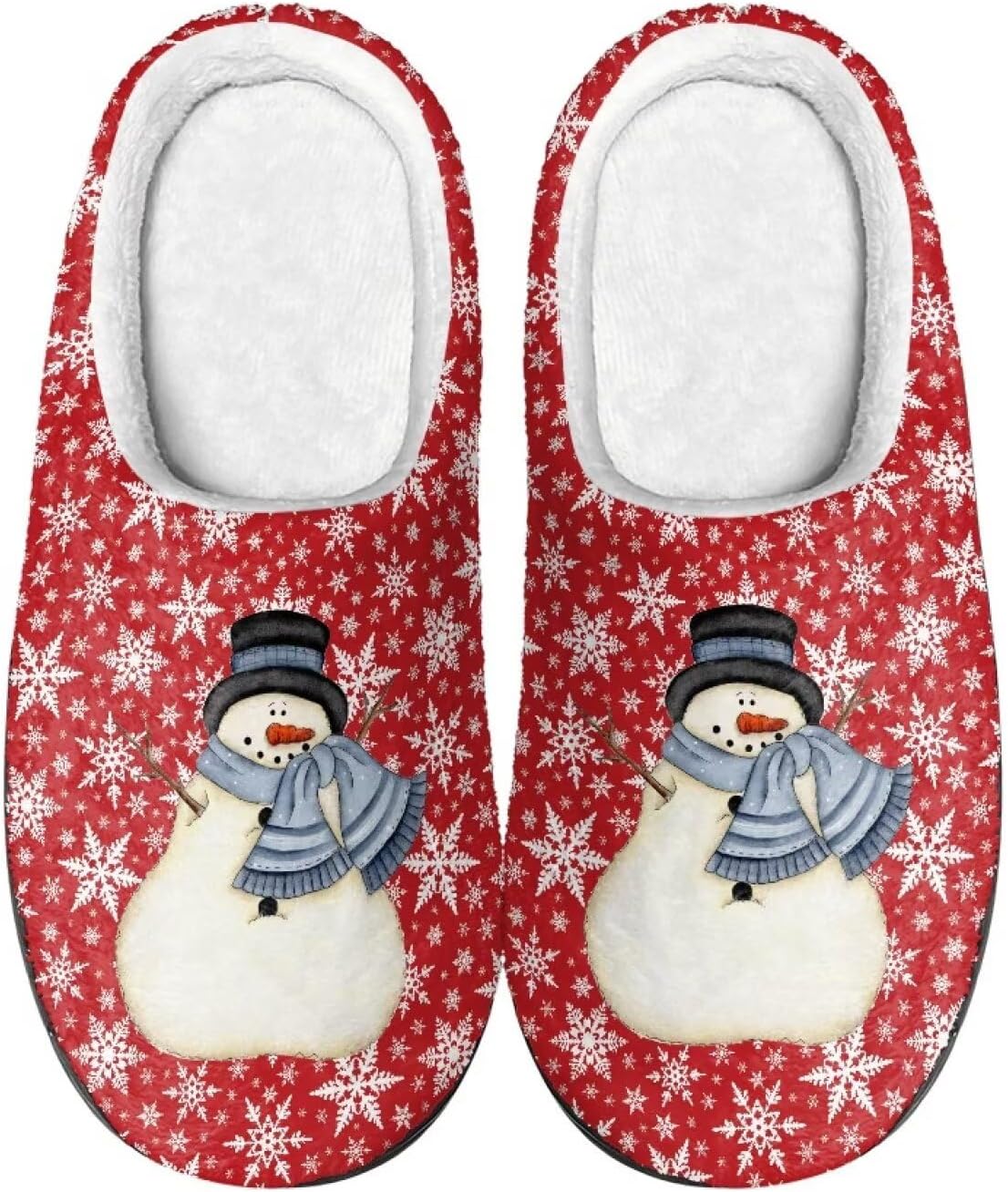 

Тапочки Showudesigns для женщин и мужчин, удобная обувь, теплые, Christmas Snowman 7